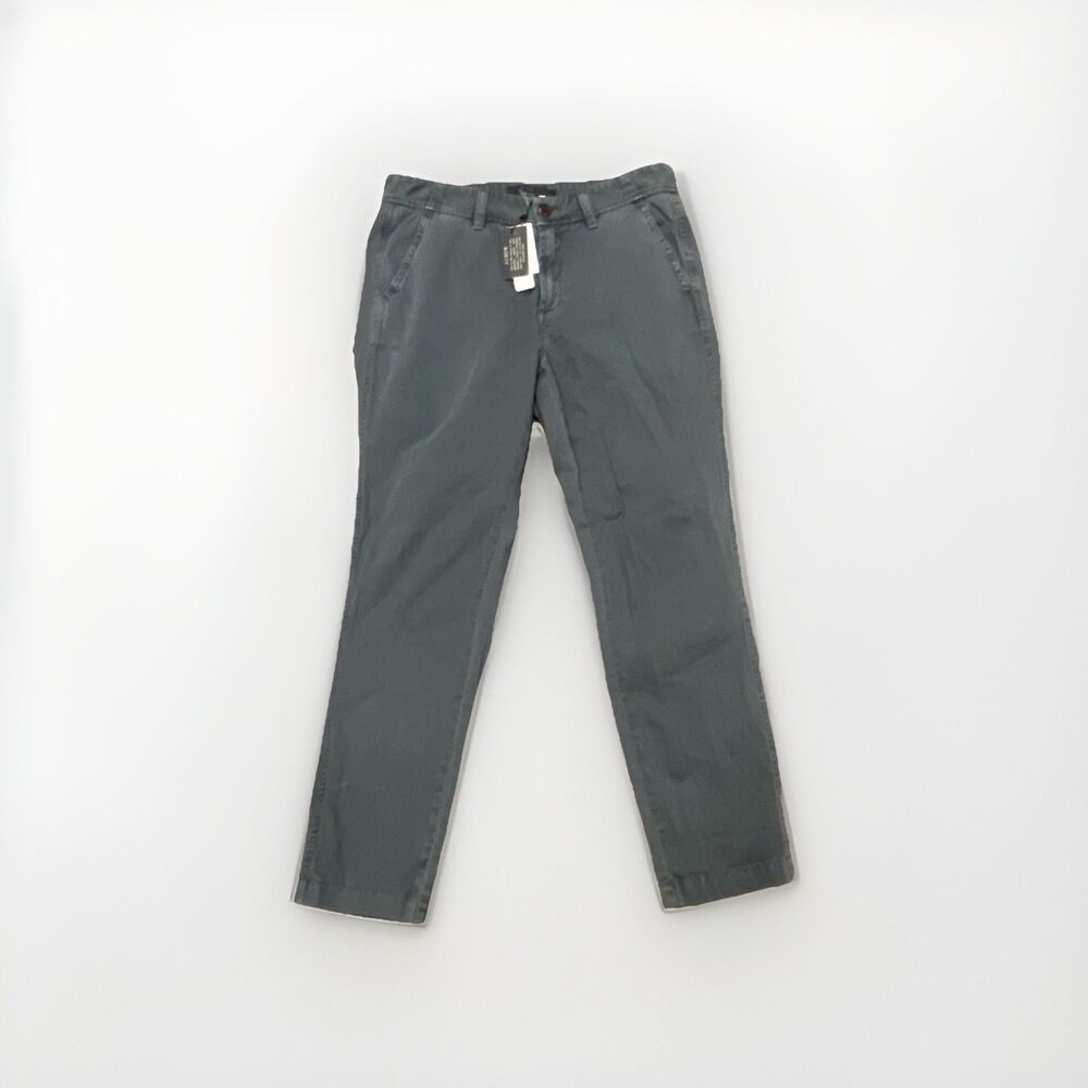 J Crew Sunday Slim Chino Pants Womens Size 4 Green Style C9402 100% Cotton